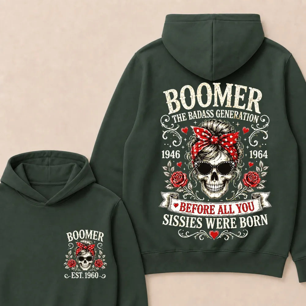 Boomer The Badass Generation – Custom EST. Year Hoodie